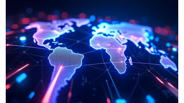 Visualization of cloud gaming technology connecting devices globally