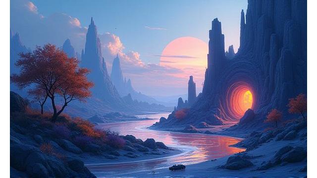 Concept art for game development: futuristic landscapes and character sketches