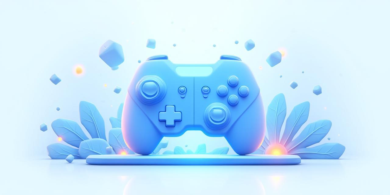 Illustration of futuristic game development and creativity