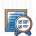 Icon representing quality assurance and testing
