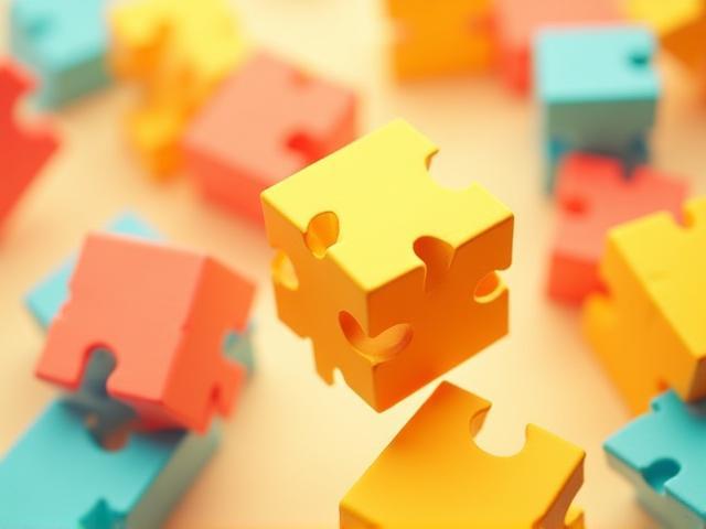 Puzzle Palace app cover art showing colorful blocks and brain teaser elements